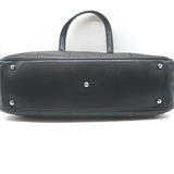 Chanel Square Stitch CC Boston Bag Black Quilted Leather Large Shoulder Bag