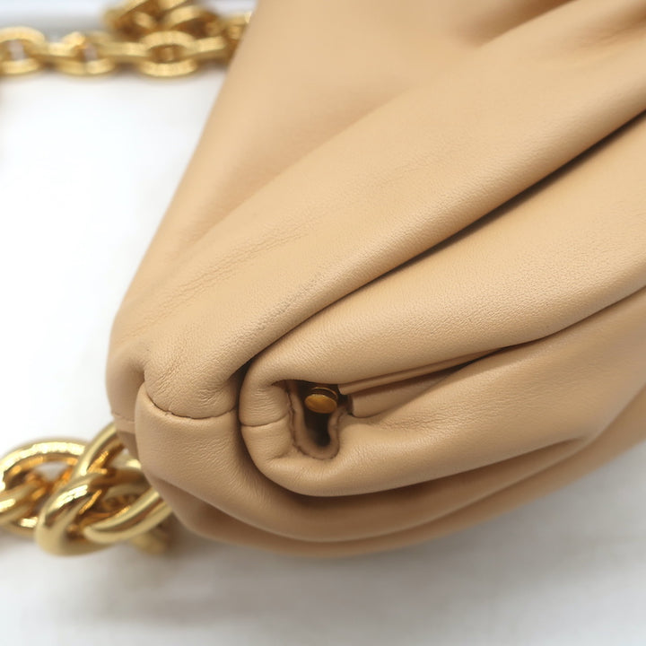 Bottega Veneta The Belt Chain Pouch Nude Leather Mini Crossbody Bag