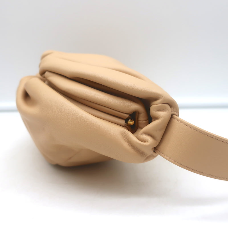 Bottega Veneta The Belt Chain Pouch Nude Leather Mini Crossbody Bag