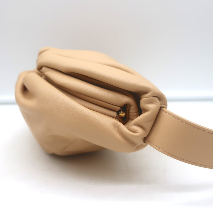 Bottega Veneta The Belt Chain Pouch Nude Leather Mini Crossbody Bag