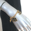 Vintage Chanel 02A CC Jacket Charm Bracelet Gold Chain Link & Black Enamel