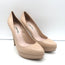 Miu Miu Platform Pumps Nude Leather Size 37