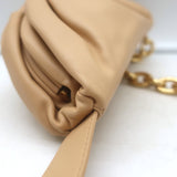 Bottega Veneta The Belt Chain Pouch Nude Leather Mini Crossbody Bag