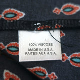 MISA Sleeveless Blouson Midi Dress Maddie Black Printed Viscose Size Extra Small