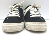 Off-White c/o Virgil Abloh Arrow Low Top Sneakers Black Suede Size 37