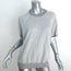 THE GREAT Short Sleeve Sweatshirt Heather Gray Size 1 Pullover Top