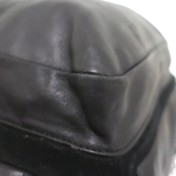 Giuseppe Zanotti Crystal-Trimmed Large Backpack Black Suede &amp; Leather