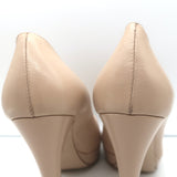 Miu Miu Platform Pumps Nude Leather Size 37