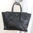 Prada Glace Twin Pocket Tote Black Leather Medium Crossbody Bag