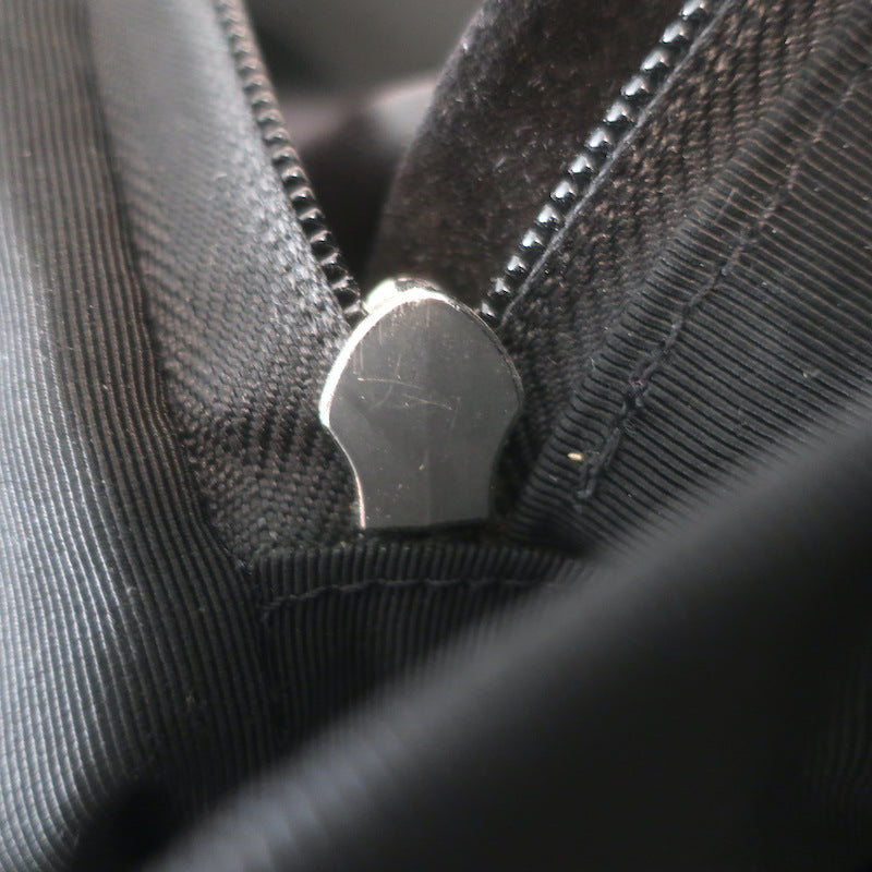 Giuseppe Zanotti Crystal-Trimmed Large Backpack Black Suede &amp; Leather