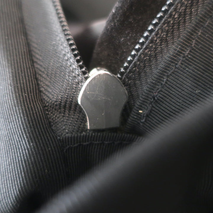 Giuseppe Zanotti Crystal-Trimmed Large Backpack Black Suede &amp; Leather