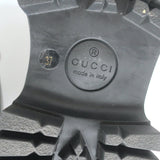 Gucci Harald Platform Lug Sole Horsebit Loafers Black Leather Size 37