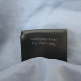 Moon Young Hee Draped-Back Sheer Coat Blue Nylon-Blend Size 38