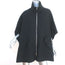 Marni Reversible Poncho Jacket Black Nylon & Wool-Blend Size 44
