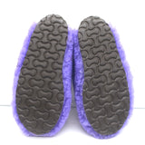 An Hour and a Shower Shearling Flat Mules Purple Size 37