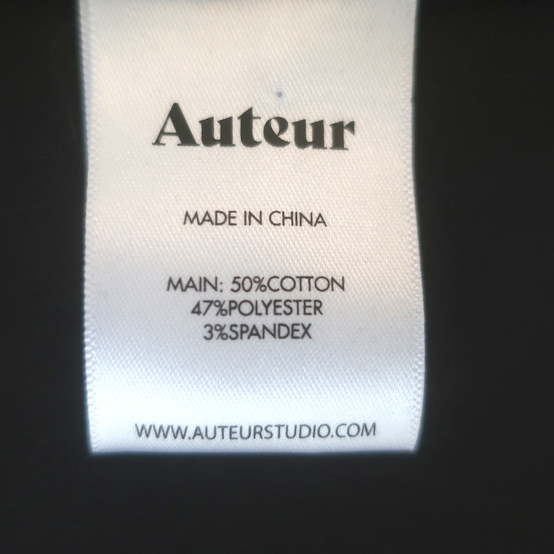 Auteur Blair Maxi Dress Black Stretch Cotton Size Medium NEW