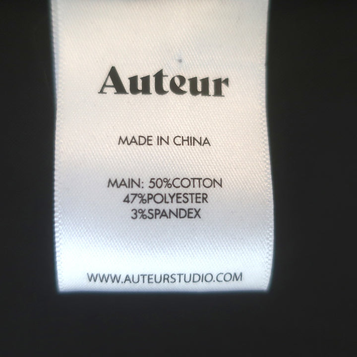 Auteur Blair Maxi Dress Black Stretch Cotton Size Medium NEW