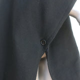 Marni Reversible Poncho Jacket Black Nylon & Wool-Blend Size 44