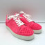 Christian Louboutin Vieira 2 Spiked Suede Sneakers Hot Pink Size 37