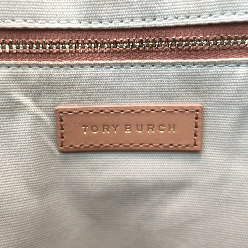 Tory Burch Mosaic Straw Tote Yellow/Beige Extra Large Shoulder Bag