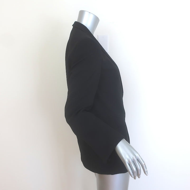 Stella McCartney Shawl Collar Blazer Black Crepe Size 42 / US Medium Single-Button Jacket
