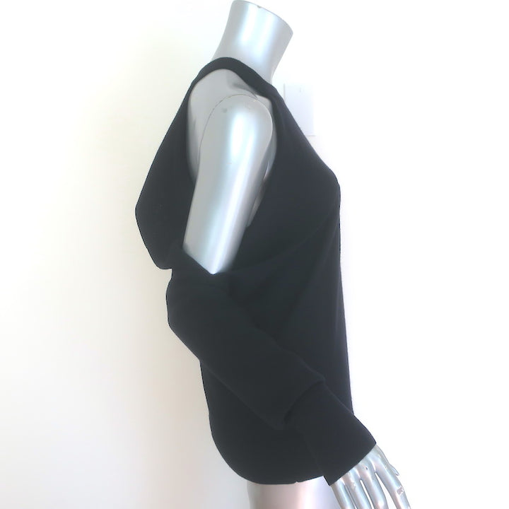 Dion Lee Sleeve Release Cold Shoulder Sweater Ink Wool Size US 2 NEW