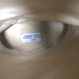 Jimmy Choo Mavis 100 Glitter High Boots Silver Prince Of Wales Check Size 38.5