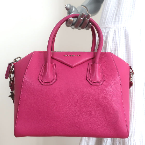 Givenchy Small Antigona Bag Pink Grained Leather – Celebrity Owned