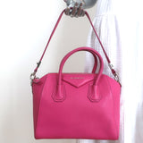 Givenchy Small Antigona Bag Pink Grained Leather