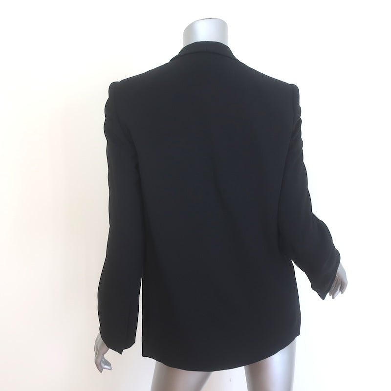 Stella McCartney Shawl Collar Blazer Black Crepe Size 42 / US Medium Single-Button Jacket