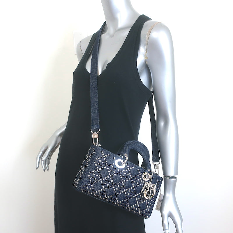 Christian Dior★LADY D-JOY スモールバッグ DIOR | Lady D-Joy バッグ スモール カナージュ ラムスキン
