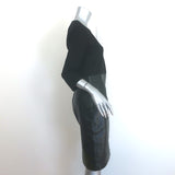 L'Agence Franci Ponte & Leather Combo Dress Black Size 6