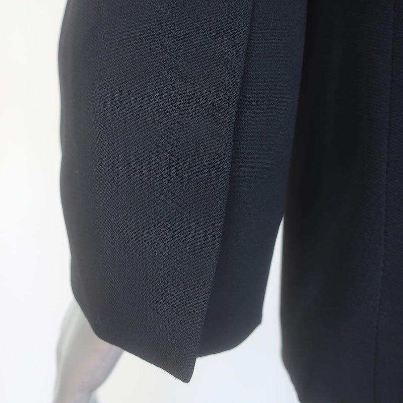 Stella McCartney Shawl Collar Blazer Black Crepe Size 42 / US Medium Single-Button Jacket