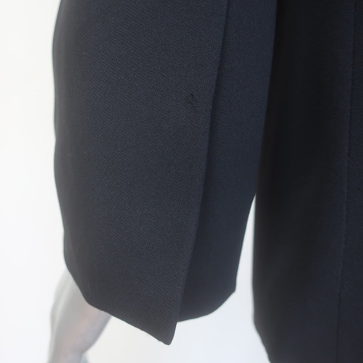 Stella McCartney Shawl Collar Blazer Black Crepe Size 42 / US Medium Single-Button Jacket