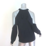Dion Lee Sleeve Release Cold Shoulder Sweater Ink Wool Size US 2 NEW
