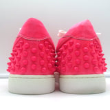 Christian Louboutin Vieira 2 Spiked Suede Sneakers Hot Pink Size 37