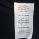 L'Agence Franci Ponte & Leather Combo Dress Black Size 6