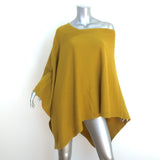 Tomas Maier Cashmere Asymmetric Poncho Mustard