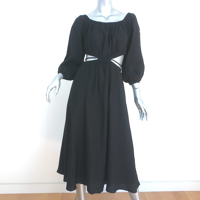 ASTR the Label Cassian Cutout Midi Dress Black Size Extra Small NEW Celebrity Owned ASTR the Label Cassian Cutout Midi Dress Black Size Extra Small NEW Celebrity Owned