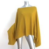 Tomas Maier Cashmere Asymmetric Poncho Mustard