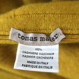 Tomas Maier Cashmere Asymmetric Poncho Mustard
