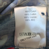 La DoubleJ Choux Ruffled Mini Dress Blue Costiera Print Cotton Size Small