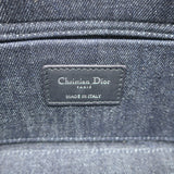 Christian Dior Lady D-Joy Eyelet-Embellished Dark Denim Small Crossbody Bag NEW
