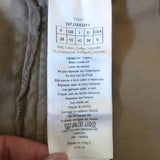 Christian Dior L'Union Fait la Force Pleated Canvas Skirt Beige Cotton Size US 6