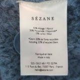 La Maille Sezane Emile Cardigan Summer Blue Ribbed Alpaca-Blend Size Extra Small