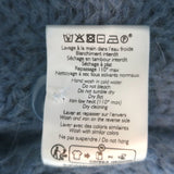 La Maille Sezane Emile Cardigan Summer Blue Ribbed Alpaca-Blend Size Extra Small