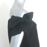 Gucci 2007 Off the Shoulder Bow-Sleeve Shift Dress Black Silk-Blend SIze 40