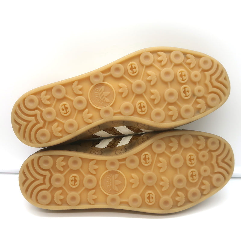 Adidas x Gucci Gazelle GG Monogram Low Top Sneakers Brown Size 7 HQ8850 NEW