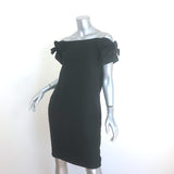 Gucci 2007 Off the Shoulder Bow-Sleeve Shift Dress Black Silk-Blend SIze 40