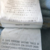 Gucci Cropped Skinny Flare Cuffed Jeans Light Blue Denim Size 40